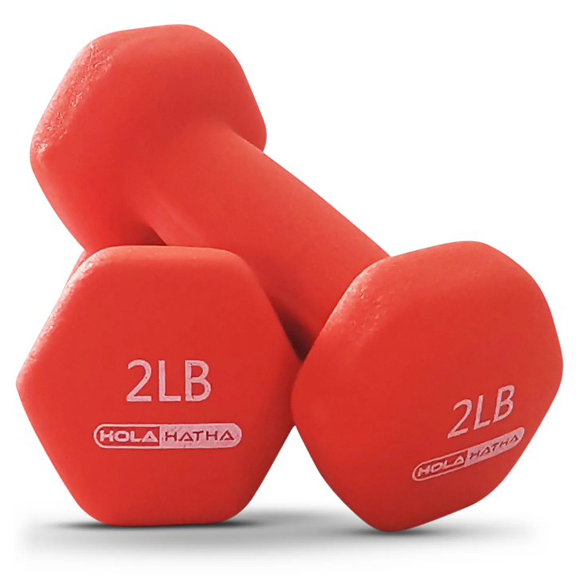 Neoprene Dumbbell Free Weight Set - with Rack - 6 Piece, 2-5 Lb, Red/Blue