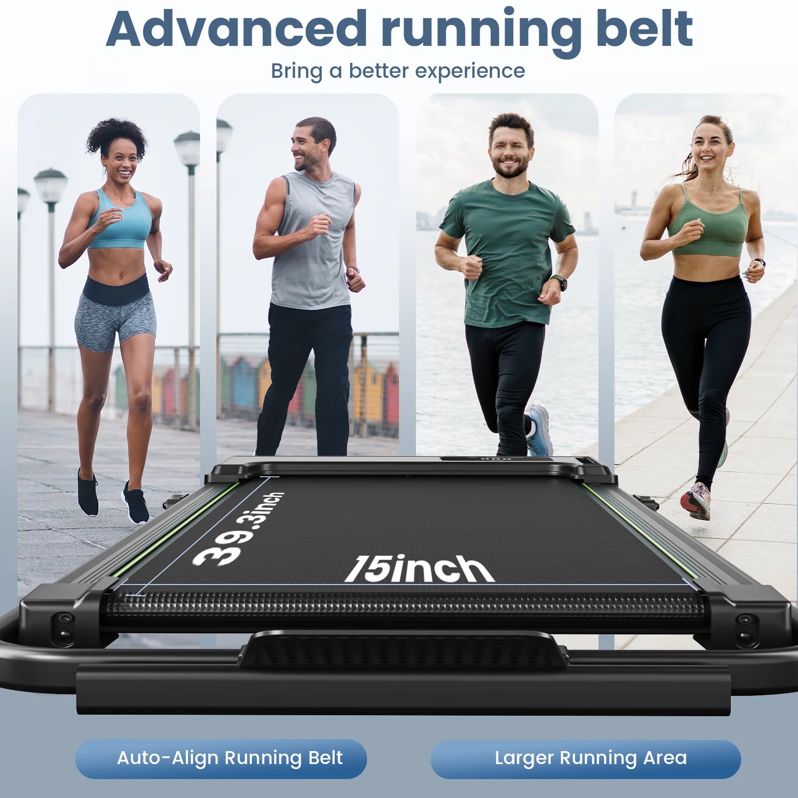 Treadmill 2 in 1 for Home/Office, 300 Lbs Walking Pad Treadmill with Handlebar,Under Desk Treadmill,Led Display & Remote Control