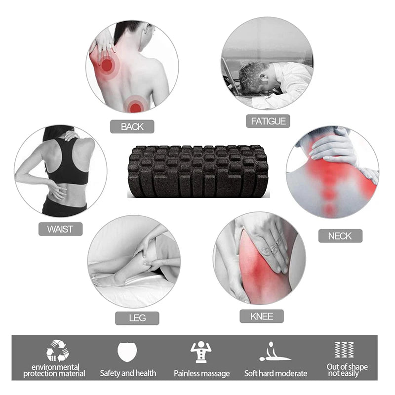 Yoga Massage Roller Fitness Foam Roller EPP High Density Body Massager Muscle Therapy Pilates Exercises Gym Home
