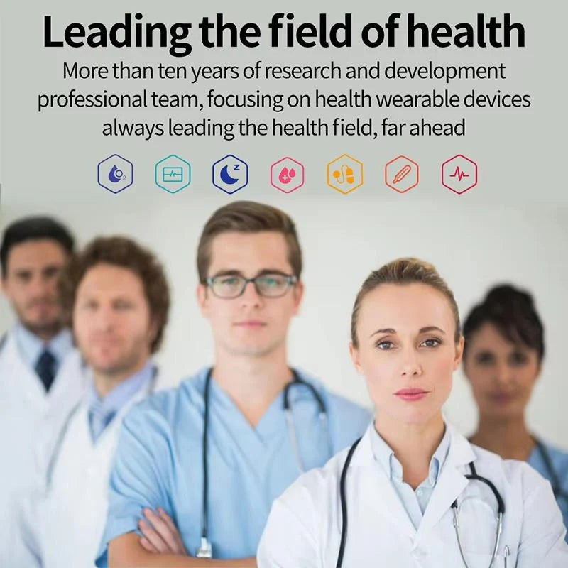 Health Monitoring Smartwatch for Seniors – Blood Pressure and Sugar Tracking
