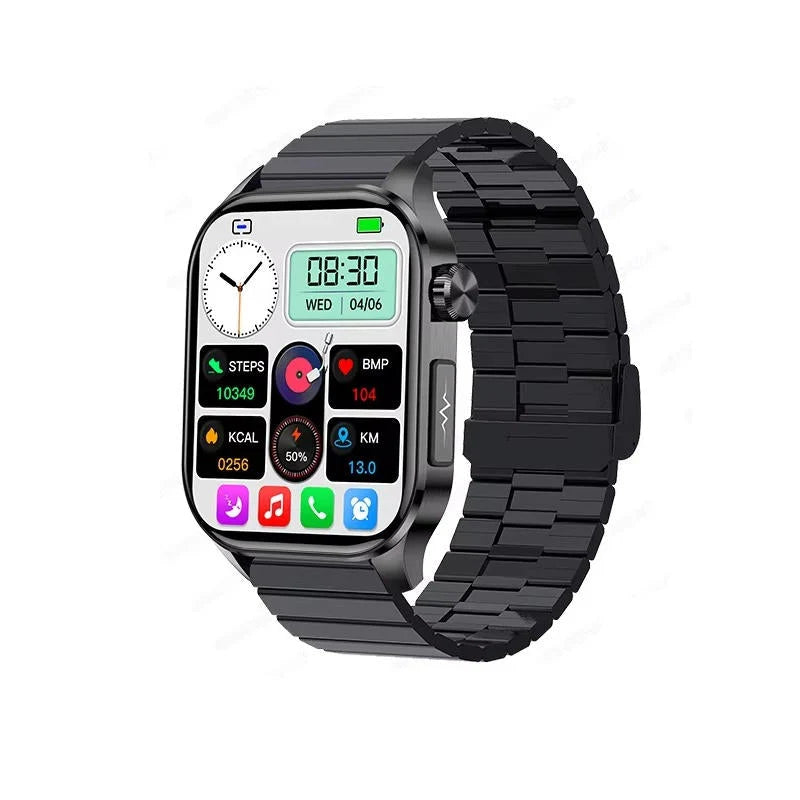 Health Monitoring Smartwatch for Seniors – Blood Pressure and Sugar Tracking