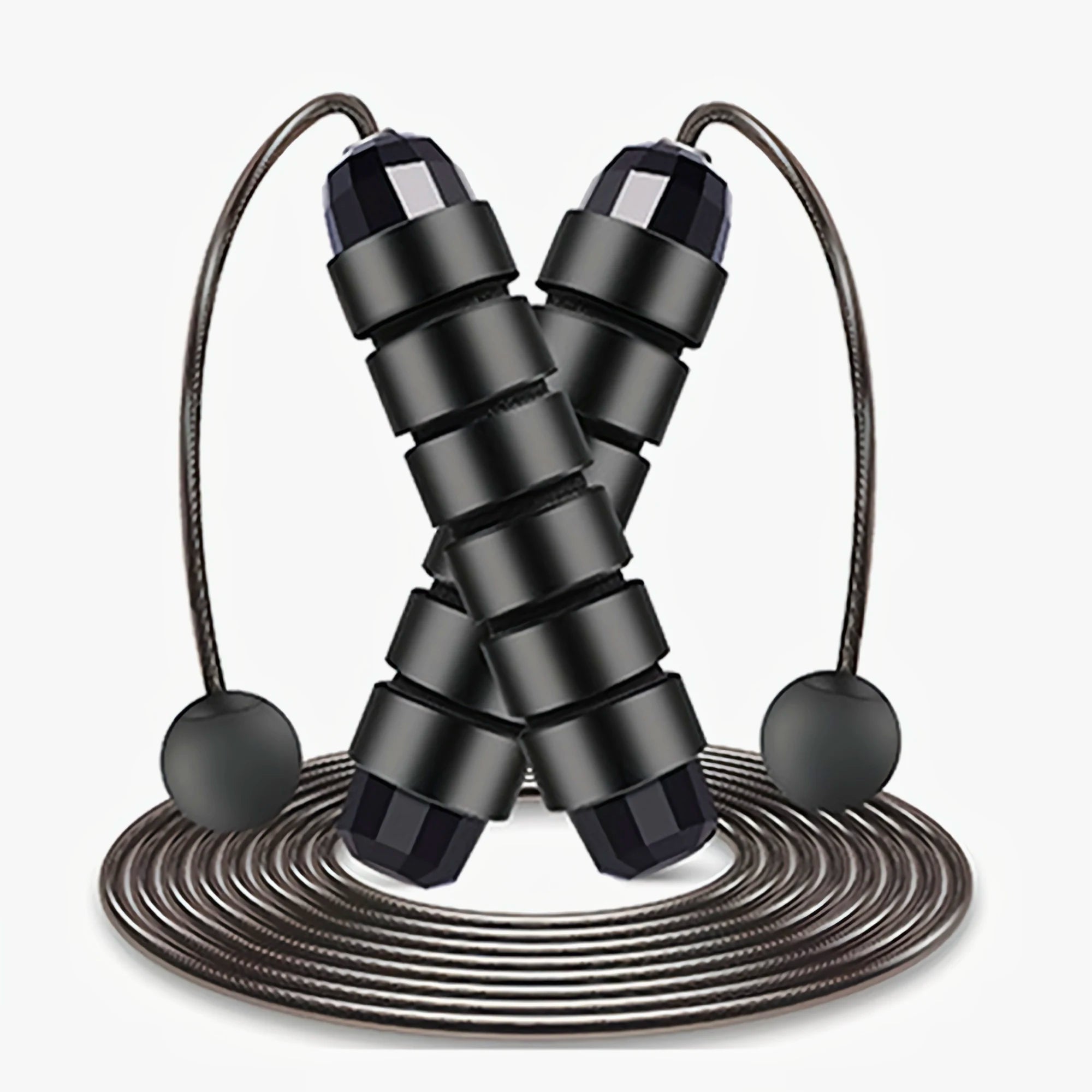 Adjustable Tangle-Free Speed Jump Rope with Ball Bearings and Foam Handles for Home Fitness and Body Slimming Workouts