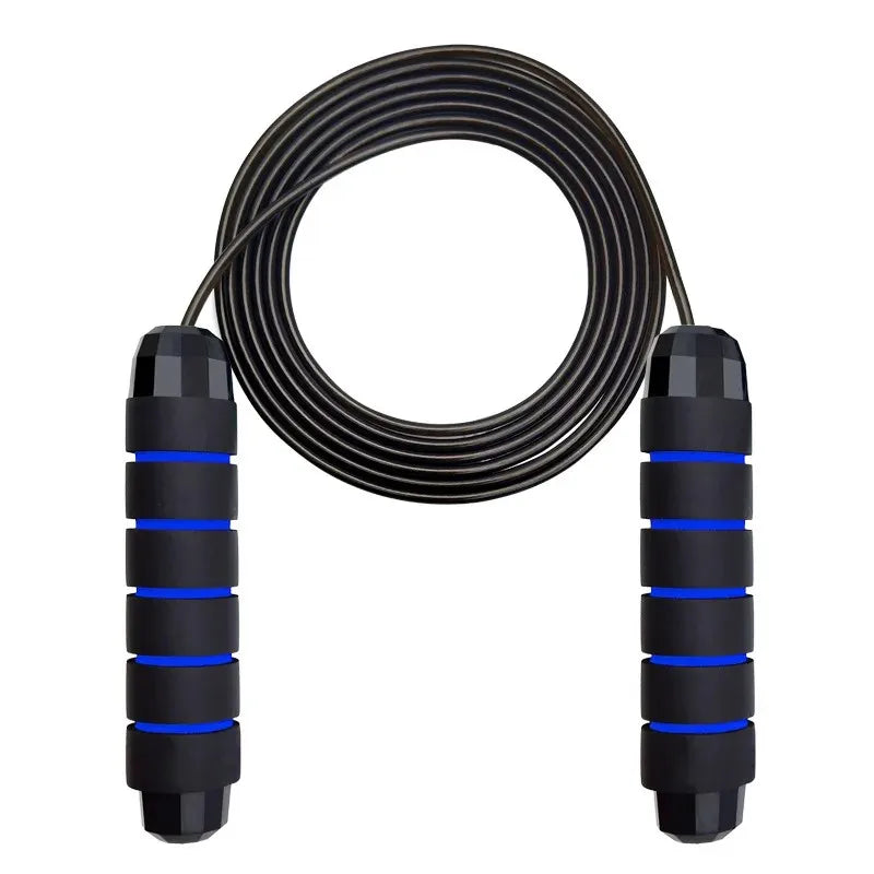 Adjustable Tangle-Free Speed Jump Rope with Ball Bearings and Foam Handles for Home Fitness and Body Slimming Workouts