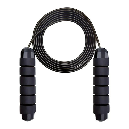 Adjustable Tangle-Free Speed Jump Rope with Ball Bearings and Foam Handles for Home Fitness and Body Slimming Workouts
