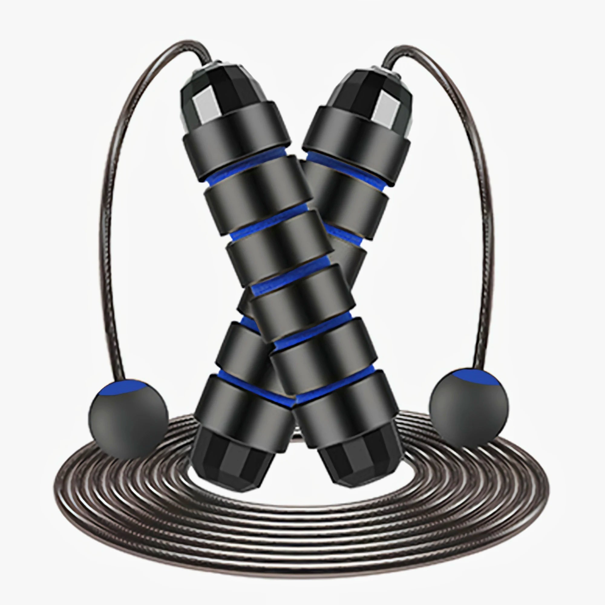 Adjustable Tangle-Free Speed Jump Rope with Ball Bearings and Foam Handles for Home Fitness and Body Slimming Workouts