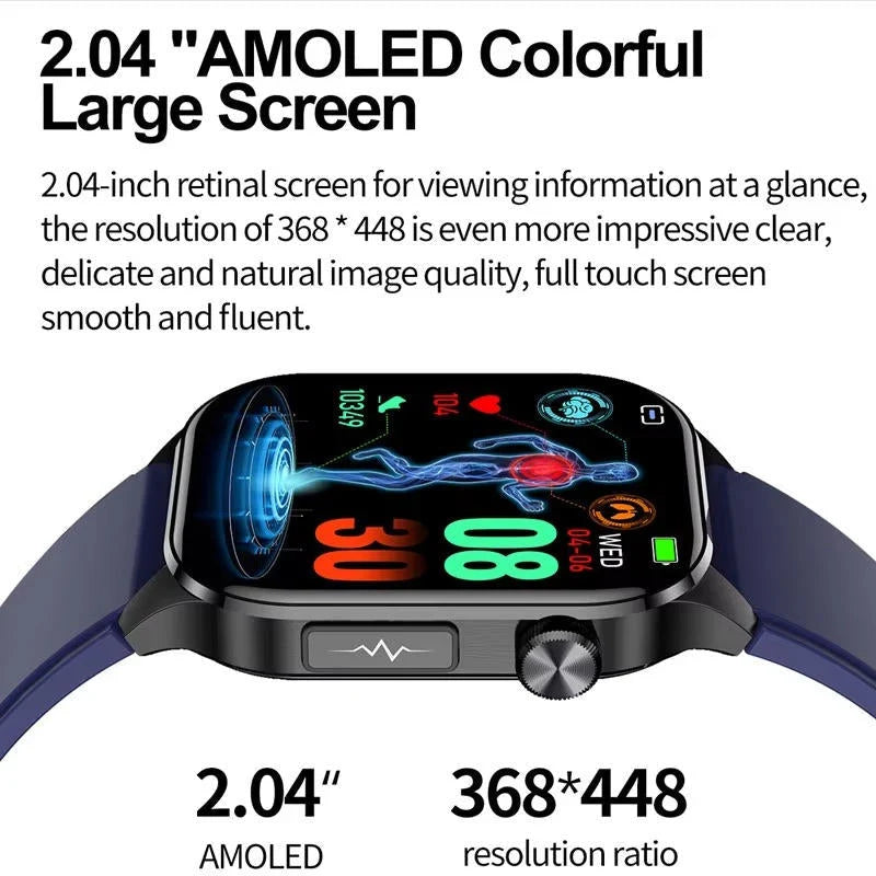 Health Monitoring Smartwatch for Seniors – Blood Pressure and Sugar Tracking