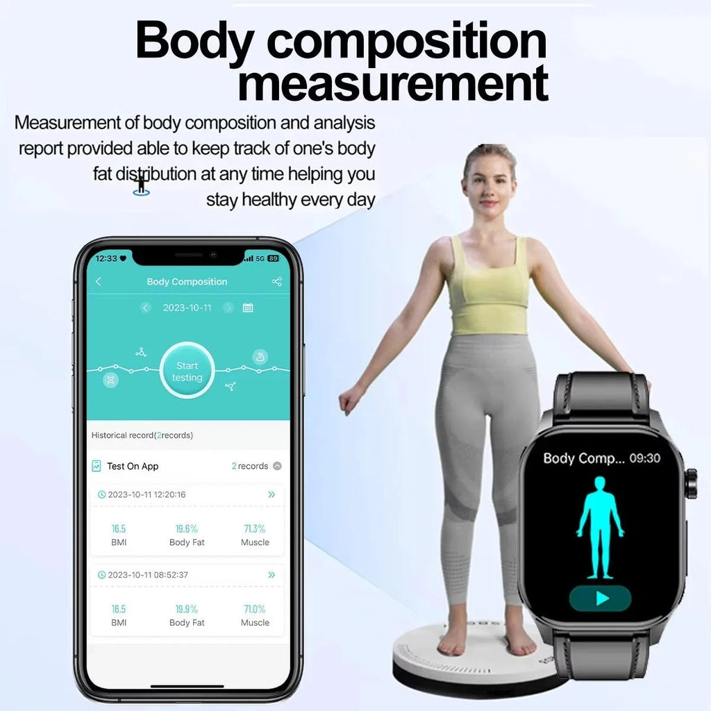 Health Monitoring Smartwatch for Seniors – Blood Pressure and Sugar Tracking