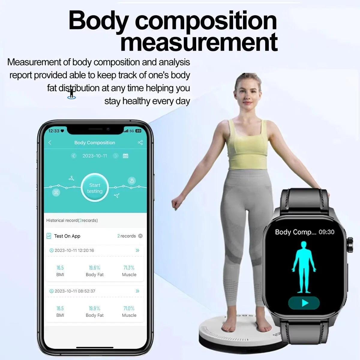 Health Monitoring Smartwatch for Seniors – Blood Pressure and Sugar Tracking