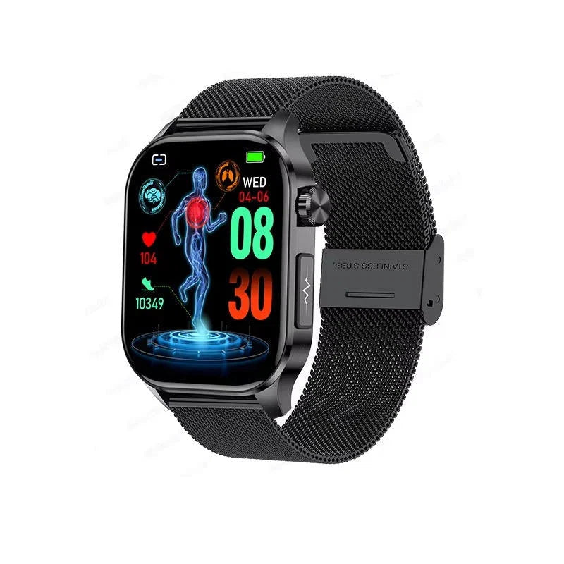 Health Monitoring Smartwatch for Seniors – Blood Pressure and Sugar Tracking